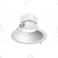 LUMINATION Downlight: 8 in Dia, 4,600 lm, 3000K, 59.5 W, 120 to 277V AC, 6 in Overall Ht, White (MPN LRXR84X9SWEL). Key specifications — attr1262090: White; attr1262072: 85W CFL/ 300W INC; attr1262081: Yes; attr1262085: 3000K; attr1262092: LUMINATION; attr1262050: 120 to 277V AC.