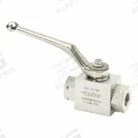 PARKER High Pressure Hydraulic Ball Valve: Not Lockable, 4.53 in Handle Lg, Two-Way Ways, Delrin, BV (MPN BVHP06SSS1V). Key specifications — Brand: PARKER; Manufacturer Part Number: BVHP06SSS1V; Ball Seal Material: Delrin; Handle Lockability: Not Lockable; Shaft Seal Material: Fluorocarbon; Series: BV; Port Connection: #6 SAE O-Ring Boss.