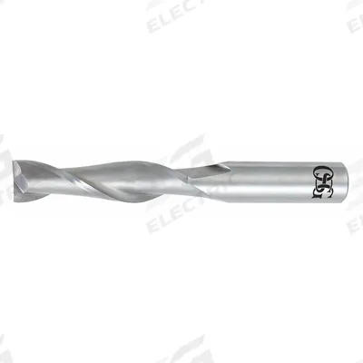 OSG Square End Mill: Carbide, 2 Flute, 4 mm Mill Dia, 19 mm LOC, 57 mm OAL (MPN 462-1575) - General Purpose Carbide Square End Mills
