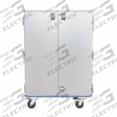 BLICKMAN Sealed Case Cart: Rubber/Stainless Steel, (2) Swivel/(2) Total Locking - Surgical Case Carts