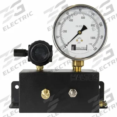 HALTEC Gauge Check Station: Inflator Gauge Check Stations, Dial, 2 psi Pressure Increments