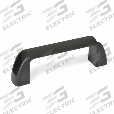 JW WINCO Pull Handle: Threaded Holes, Plastic, Black, 5/16"-18 Screw Size, 0.32 in - Standard Pull Handles