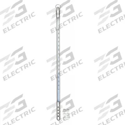 VEE GEE Armored Liquid In Glass Thermometer: 0°F to 300°F, Partial Immersion - Partial-Immersion Armored Liquid-in-Glass Lab Thermometers