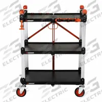 CRESCENT Utility Cart: 300 lb, 3 Shelves, 31 in L x 20 in W Self, Black, Raised (2) (MPN F3SCBL). Key specifications — Shelf Color: Black; Brand: CRESCENT; Caster/Wheel Configuration: (2) Swivel.