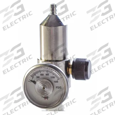 GASCO Gas Cylinder Regulator: Gas Regulator, Brass, 0.1 lpm Max Flow Rate, Gas Regulator - Accessories for Portable Gas Detection Calibration