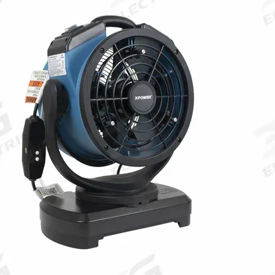 XPOWER Misting Fan: 3 Speeds, Oscillating - Misting Industrial Pedestal Fans
