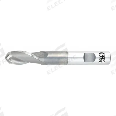 OSG Ball End Mill: Cobalt, 2 Flute, 5/16" Mill Dia, 3/4" LOC, 3-5/16" OAL (MPN 5260400) - Reduced-Neck Cobalt Ball End Mills