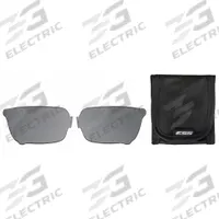 ESS Replacement Lens: Smoke Gray, Scratch-Resistant, Compatible with ROLLBAR™ Series (MPN 740-0600). Key specifications — Brand: ESS; Compatible Series: ROLLBAR™; Lens Coating: Scratch-Resistant; Lens Color: Smoke Gray.