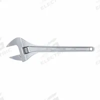 PROTO Adjustable Wrench: Alloy Steel, Chrome, 18 7/32 in Overall Lg, 2 15/32 in Jaw Capacity (MPN J718B). Key specifications — attr309359: Chrome; attr324924: PROTO; attr309358: Alloy Steel.