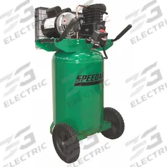 SPEEDAIRE Portable Air Compressor: Oil Lubricated, 20 gal, Vertical, 2 hp, 5.5 cfm @ 90 psi (MPN 4TW29). Key specifications — attr48686: Oil Lubricated; attr48685: 120V AC; attr48689: 5.50 cfm; attr48678: 7.5 A; attr48671: SPEEDAIRE; attr124308: Standard (75 dBA or more).