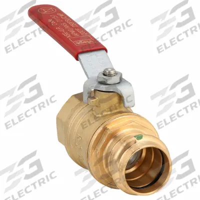 VIEGA PROPRESS Manual Two-Way Ball Valve: 1 in Size, Brass/Bronze, Straight, Press x FNPT - Bronze Ball Valves