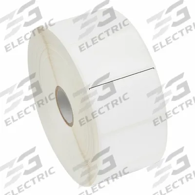 ZEBRA Barcode Printer Labels: 2 in Label Wd, 1 1/4 in Label Ht, White, 1 in Core Dia. - Desktop Thermal Transfer Labels