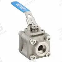 MILWAUKEE VALVE Manual Two-Way Ball Valve: 1/2 in, Stainless Steel, Straight, Socket x Socket (MPN 35FSS1NLL-012). Key specifications — Brand: MILWAUKEE VALVE; Seat Material: Polymer; Handle: Locking Lever.