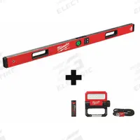 MILWAUKEE Digital Level: Includes Batteries, ±0.10°, 48 in Overall Lg, 4V Battery Size, ±0.03°, LED (MPN MLDIG48, 2114-21). Key specifications — attr934737: MILWAUKEE; attr939806: ±0.10°; attr939808: 4V; attr981185: Yes.