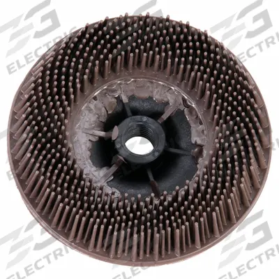 SCOTCH-BRITE Bristle Disc: 4 1/2 in Brush Dia, 5/8"-11 Arbor, Ceramic - Deburring Bristle Discs for All Metals