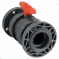 GF PIPING SYSTEMS Manual Two-Way Ball Valve: 3 in, PVC, Straight, Class 150 Flange, Two-Piece, Tee (MPN 161375084). Key specifications — Brand: GF PIPING SYSTEMS; Handle: Tee.