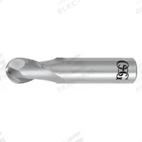 OSG Ball End Mill: Carbide, 2 Flute, 3/8" Mill Dia, 5/8" LOC, 2" OAL (MPN 412-3750-BN)