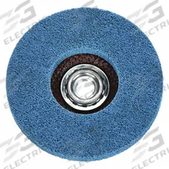 NORTON Non-Woven Depressed Center Disc: 4 1/2 in x 5/8"-11, Aluminum Oxide, Medium (MPN 66254429243). Key specifications — Series: Vortex Rapid Blend; Brand: NORTON.