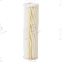 PENTAIR/PENTEK Water Filter Cartridge: 5 micron, Pleated, 10 gpm, 9 3/4 in Overall Ht (MPN 255482-75). Key specifications — Brand: PENTAIR/PENTEK; Filter Media: Resin-Impregnated Pleated-Cellulose Polyester.
