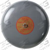 EDWARDS SIGNALING Fire Bell: 120V AC, Bell Sound, Gray, Bell, 3 3/8 in Overall Dp, 8 in Overall Wd (MPN 438D-8N5). Key specifications — Brand: EDWARDS SIGNALING; Manufacturer Part Number: 438D-8N5; Operating Voltage: 120V AC; Color: Gray.