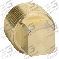 PARKER Plug: Plug, 3/4 in, NPT Threaded, 1,000 psi, 1 1/8 in Lg, C37700 Brass (MPN 211P-12). Key specifications — Maximum Operating Pressure: 1,000 psi.
