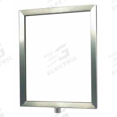 LAWRENCE METAL Acrylic Sign: No Legend Message, 14 in Overall Lg - Sign Frames for Post Tops