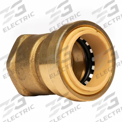 APPROVED VENDOR Adapter: 1 in OD x 1 in Pipe Size, Push-to-Connect x FNPT - Standard Brass Push-to-Connect Tube Fittings