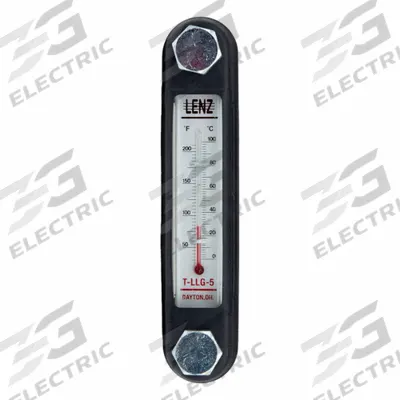 LENZ Oil Level Gauge: 5.9 in Body Ht, 1/2"-13, 5 in Mounting Centers - Oil Level Gauges for Unpressurized Tanks