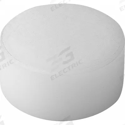 KIPP Rear-Mount Insert w/Flat Face: 16 mm Dia, M6, 12 mm Ht, Smooth - Rear-Mount Acetal Inserts with Flat Face