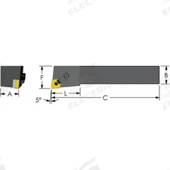 ULTRA-DEX USA Indexable Turning and Profiling Tool Holder: MCLNR 20-5D (MPN 974-000-080). Key specifications — attr257703: MCLNR 20-5D.