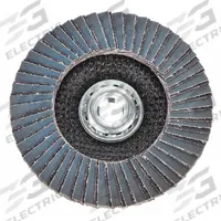 NORTON Flap Disc: Type 29, 4-1/2" x 5/8"-11, Zirconia Alumina, P120 Grit, Fiberglass Bk, Std Density (MPN 66623399174). Key specifications — Connector Size: 5/8"-11; Series: Gemini R766; Brand: NORTON.