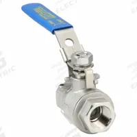 APPROVED VENDOR Manual Two-Way Ball Valve: 1/2 in, 316 Stainless Steel, Straight Valve Body, PTFE (MPN G-SSV-50). Key specifications — Brand: APPROVED VENDOR; Handle: Locking Lever.