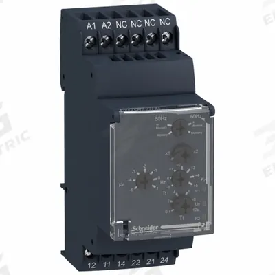 SCHNEIDER Relay: DIN Rail, 12 Pin - DIN-Rail Mounted Relays