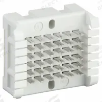 HUBBELL PREMISE WIRING Wiring Block,66 Split: 66 B, 1, HPW66B36, 6 Clips, 6 Pairs, 6 Pins per Row. Key specifications — Attached Legs: No; Clip Pair Type: 1; Brand: HUBBELL PREMISE WIRING.
