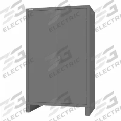 DURHAM MFG Storage Cabinet: 48 1/4 in x 30 1/4 in x 78 in, Swing Handle & Padlockeable - Industrial Shelf Cabinets