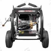 SIMPSON Gas-Powered Pressure Washer: Heavy Duty, Cart, 3,600 psi, 2.5 gpm, Usable Per Week 10 hr (MPN 65200). Key specifications — attr1034381: Honda; attr1037666: SIMPSON.
