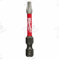 MILWAUKEE Power Bit: Power Bit, T25 Bit Size, Imperial, Torx® Head, T25 Bit Industry Size, Std, Hex (MPN 48-32-4485). Key specifications — attr1119738: Hex; attr1119735: Imperial; attr1119740: Standard; attr1119734: Alloy Steel; attr1119737: Power Bit; attr1119741: MILWAUKEE.