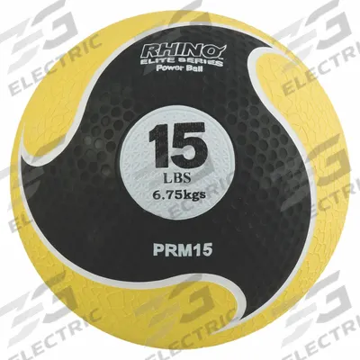 CHAMPION SPORTS Medicine Ball: 11 in Overall Dia, Yellow - Medicine Balls