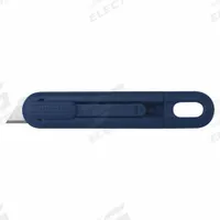 PACIFIC HANDY CUTTER, INC Safety Knife: 5 1/2 in Overall Lg, Plain, 1 in Overall Wd, Plastic, Blue (MPN E12205-4). Key specifications — attr307884: Slide Release Button; attr307885: Stainless Steel Standard Tip; attr307882: Blue; attr307878: Plain; attr307881: Plastic; attr324892: PACIFIC HANDY CUTTER, INC.