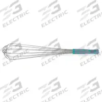 VOLLRATH Whip: 20 in Overall Lg, Nylon Handle, Aqua Handle, NSF Certified, Blue (MPN 47095). Key specifications — Brand: VOLLRATH; Dishwasher Safe: No; Handle Material: Nylon; NSF Certified: Yes; Handle Color: Aqua.