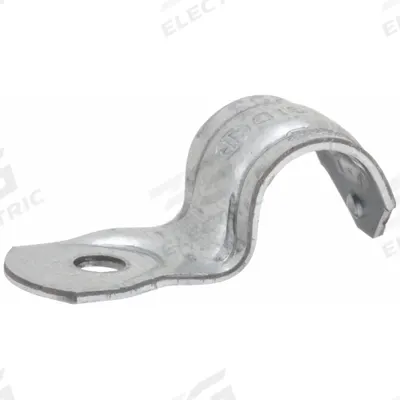 THOMAS & BETTS Conduit & Pipe Strap Clamp, One-Hole: 3/8 in Trade Size, Steel - Surface Mount Clamps for Conduit & Pipe