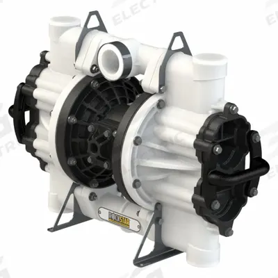VERSAMATIC Air Operated Double Diaphragm Pump: Polypropylene Body, 2 in, Flange Connection - Polypropylene Housing AODD Pumps
