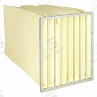 GRAINGER Pocket Air Filter: 24 in x 24 in x 36 in, MERV 14, Yellow, Fiberglass, 8 Pockets (MPN 5E836). Key specifications — Display Sell UOM: EA; Brand: GRAINGER; Media Material: Fiberglass; Performance Rating: MERV 14.