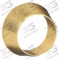 PARKER Compression Fitting Ferrule: 3/16 in OD Size, Compression, Brass (MPN 3FF3-B). Key specifications — Compatible Fitting Brands: Swagelok; Brand: PARKER; Series: A-LOK(R).