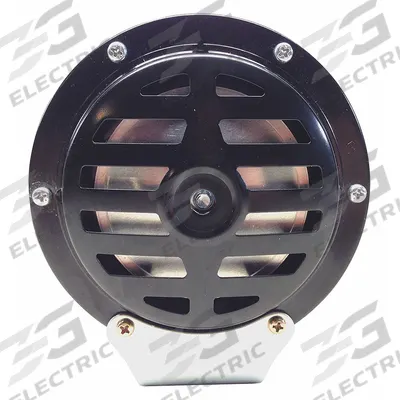 WOLO Electric Horn: 24-48V DC, High Tone, Electric, Black, Painted - Electric-Powered Horns