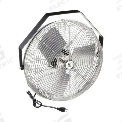 FOSTORIA Mounted Fan: 18 in Blade Dia, 3 Speeds, 120V AC, 1/8 hp Motor - Standard Industrial Fan Heads