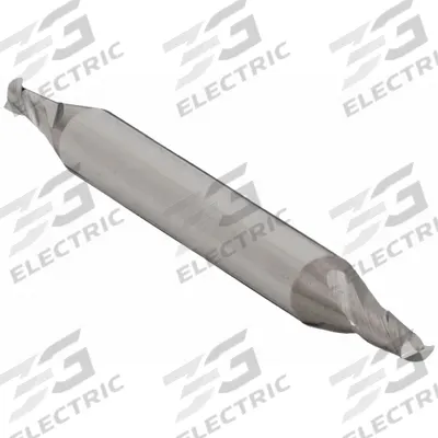 APPROVED VENDOR Square End Mill: Carbide, Double End, 2 Flute, 7/64" Mill Dia, 3/16" LOC - Double-End Carbide Square End Mills