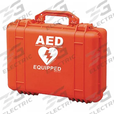 AED Rugged Case: AED Rugged Case, Plastic, Red, 12 in Overall Wd, 14 in Overall Lg - Hard Cases for AEDs