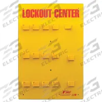 ZING Lockout Board: Lockout Station, No Padlocks, Lockout Tagout Board Lockout Station, Text, 12E756 (MPN 7115E). Key specifications — Visibility Inside: Board Only; Station Type: Lockout Station; Mounting Location: Wall; Portable: No; Material: Plastic; Cover Type: Open Front; Filled: No; Includes: Lockout Tagout Board.