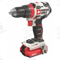 PORTER CABLE Drill: 20V MAX*, Compact Premium, 1/2 in Chuck, 1,800 RPM Max., Brushless, (2) 1.5 Ah (MPN PCCK607LB). Key specifications — attr1169525: Brushless.